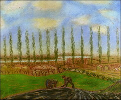 Bálint Rezső (1885 – 1945): KAPÁLÓK A DUNA MENTÉN 1925 körül