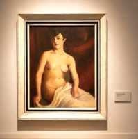Ferenczy Károly - Női Akt lepellel 110x90cm