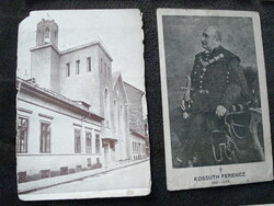 Somogyi Imre két autográf lapja Gyóni Társaság, baptisták, Kossuth Ferenc emléklap