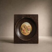 Porcelán miniatűr kép.