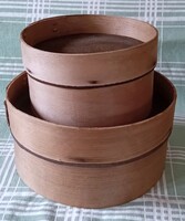 Vintage wooden sieve mesh 2 pcs together