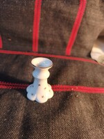 Ritka Kalocsai csillagos porcelán gyertyatartó / karácsonyfa-gyertyatartó