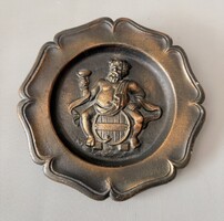 Antiqued Patinated Spiatre Wall Plate – Bacchus (20 cm)