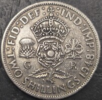 Egyesült Királyság 2 Shilling (Florin), 1948.