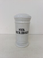 Antik patika tégely dekoráció gyógyszertár porcelán gyógyszer tartó orvosi eszköz 341 7408