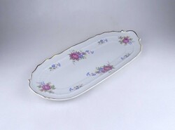 2B355 Hollóházi porcelán Hajnalka mintás süteményes kínáló tál tálca 38.5 cm