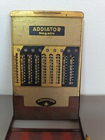 Addiator Negativ mechanikus zsebszámológép (1927–1928) – Eredeti pálcájával!