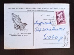 D210694  Országos Református Szeretetszövetség – levelezőlap  - TOKAJ -  Csobaj – 1948
