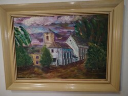 Schéner Mihály (1923-2009) - Toscanai templom.