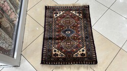 4537 Iranian Hamadan Handwoven Wool Persian Rug 60X90CM