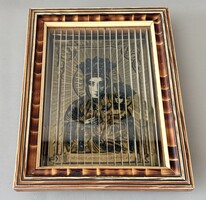 Különleges Háromnézetű Szentkép – Częstochowa, Jézus és Mária Szíve (27,5x21,5 cm)