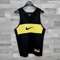 Nike fekete-sárga férfi sport kosaras mez M