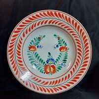 Hollóházi kézzel festett porcelán falitányér / dísztál (24 cm)