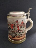 Vintage "Marzi&Remi" ónfedeles kerámia söröskorsó