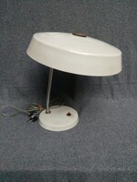 Szarvasi mid-century / szocreál retro asztali lámpa nagy ovális búrával