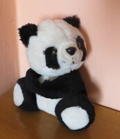 Régi retró plüss panda maci  15 cm ülve, 1970-as évekből