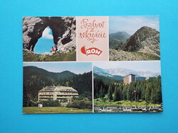Képeslap (53) - Csehszlovákia (Szlovákia) - Alacsony-Tátra mozaik 1970-es évek