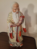 Kínai porcelán Sau (Hosszú élet istene)bölcs 32 cm