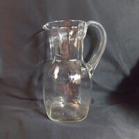 Vintage glass jug / wine pourer (21.5 cm)