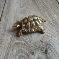 Pazar régi réz teknős szobor (6,8x5x2,5 cm)