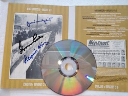 Aranycsapat DVD with Original Signatures - The Match of the Century DVD Signed by Buzánszky, Grosics, and Szepesi