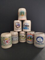 Német kőagyag/kerámia söröskorsók