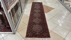4597 GYÖNYÖRŰ Iráni VAS Bidjar kézi gyapjú perzsa futó szőnyeg 70X300CM