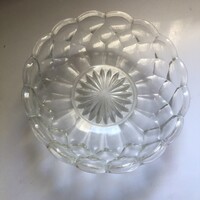 Vintage retro üveg kristály tál 21,5 cm