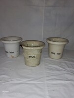 Első világháborús porcelán fajansz hadi mozsarak