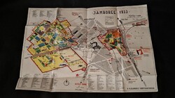 Cserkész Jamboree 1933 Gödöllő eredeti térkép