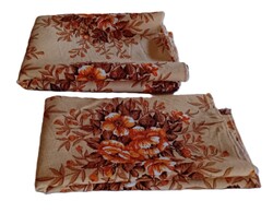 Régi retro virágos textil méteráru lakástextil