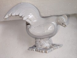 Ritka Herendi magot csipegető tyúk figurális porcelán 21 cm x 19 cm x 9 cm