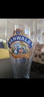 Sanwald Weizen (wheat beer) perfect glass beer mug, 20cm tall, 0.3l