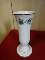 Hollóházi porcelán, szeder mintás váza, magassága 22 cm. Jókai