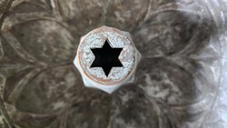 BIEDERMEIER JUDAIKA ZSIDÓ DÁVID CSILLAG JELZETT KUGLÓF GUGELHUPF SÜTŐFORMA ÉLES KONTÚR MUZEÁLIS KÉZI