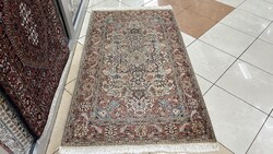 4375 Kasmíri hernyóselyem Isfahan kézi perzsa szőnyeg 91X160CM