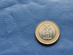 JAMAICA 20 DOLLÁR / TWENTY DOLLARS 2015 GARVEY! BIMETÁL!