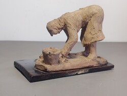 Magyar, XX. sz. modern realista kisplasztika.. ﻿Alkotó: N. Tóth L ALKUDHATÓ