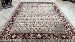 3893 KIÁRUSÍTÁS Pakisztáni Tabríz kézi csomó gyapjú perzsa szőnyeg 248X317CM