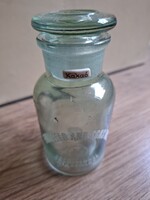 Zöld üveg tégely csiszolt dugóval - 125 ml