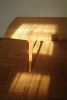 Vintage dán kőris dohányzóasztal Johannes Andersen mid century asztal a 60-as évekből