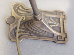Art Nouveau stílusú antik sárgaréz asztali lámpa ALKUDHATÓ