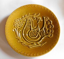 Budapesti Zsolnay gyár madaras tál - 31.5 cm