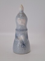 Aquincum aquazur sakk figura, futó, Ősz Szabó Antónia, 8 cm