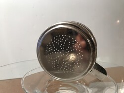 STAINLESS STEEL TEA STRAINER MUG - 8 x 5 cm + HANDLE - 2.8 cm - PERFECT CONDITION