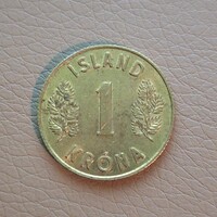 Izland 1 korona, 1965