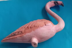 Kerti kerámia dísz  szobor , flamingó