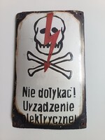 Zománctábla lengyel