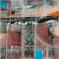 Baján Ildikó festmény 50 x 50 cm.