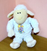Régi vintage NICI Jolly Mäh plüss bárány 25 cm + egyedi póló 2000-es évekből